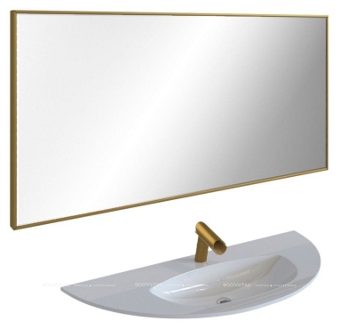 Зеркало De Aqua Сильвер 12075 золото, фацет - 2 изображение
