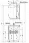 Комплект мебели для ванной Aquanet Моника 60 белый - 13 изображение