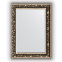 Зеркало в багетной раме Evoform Exclusive BY 3475 79 x 109 см, вензель серебряный
