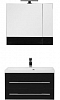 Комплект мебели для ванной Aquanet Верона 75 New черный зеркало камерино - 2 изображение