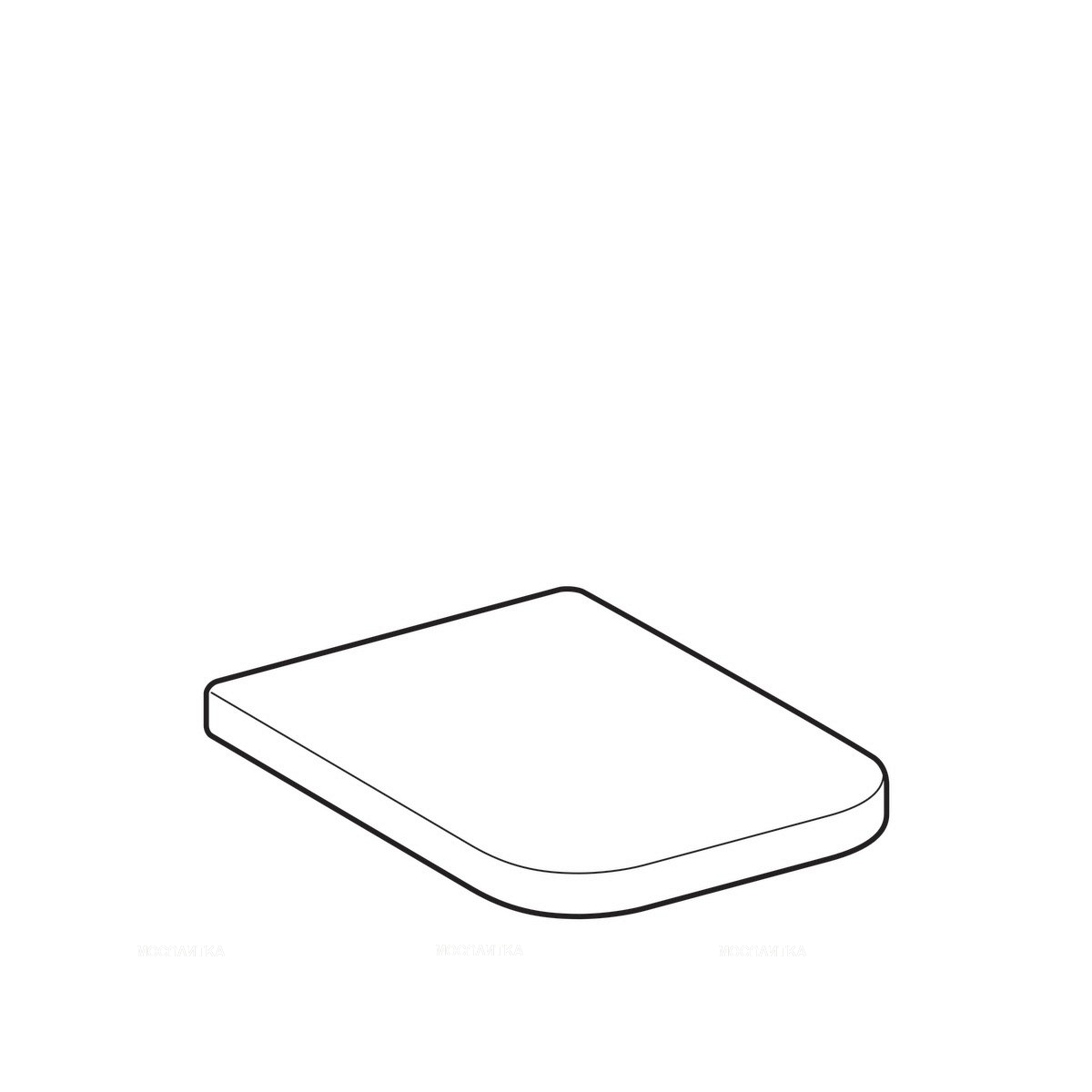 Крышка-сиденье Geberit Renova Plan 500.832.00.1 белая с микролифтом - изображение 2