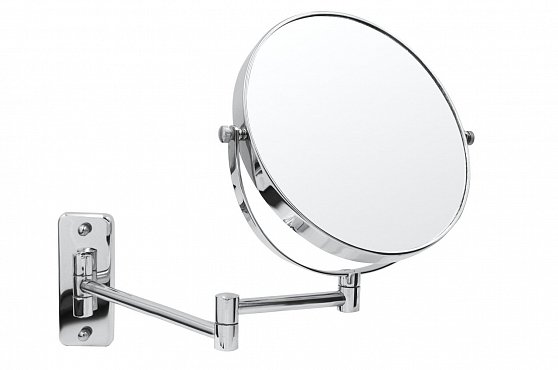 Зеркало косметическое подвесное RidderBelle 1х/5х-увеличение, хром