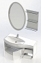 Комплект мебели для ванной Aquanet Опера 115 L 2 двери 2 ящика белый - изображение 15