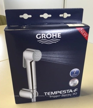 Гигиенический душ Grohe Tempesta-F 26354000 с душевым шлангом Silverflex 1250 мм - 3 изображение