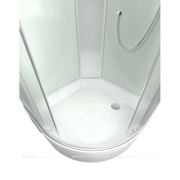 Душевая кабина Erlit Comfort 100х100 см ER351026-C3-RUS профиль серебристый, стекло матовое - 7 изображение