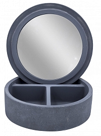 Шкатулка с зеркалом Ridder Cement серая