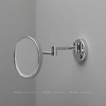 Косметическое зеркало Aquanet с LED подсветкой подвесное 8225 - 2 изображение