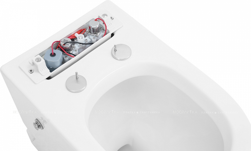 Унитаз приставной с импульсным смывом Abber Bequem AC1115P с крышкой-сиденьем микролифт, белый - изображение 10