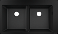 Кухонная мойка Hansgrohe S510-F770 43316170, черный графит