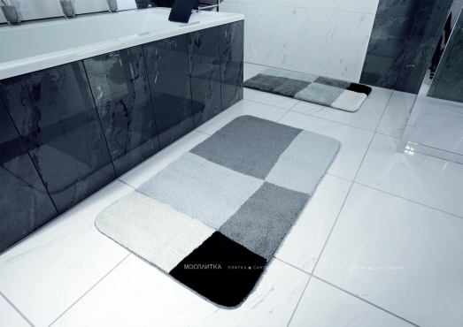Коврик для ванной Ridder Pisa, 60x2, серый, 717300 - 2 изображение