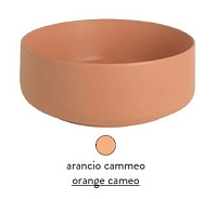 Раковина ArtCeram Cognac Countertop COL004 13; 00 накладная - arancio cammeo (оранжевая камео) 35х35х16 см