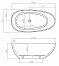 Акриловая ванна Abber 150х75 см AB9356-1.5, белый - изображение 3