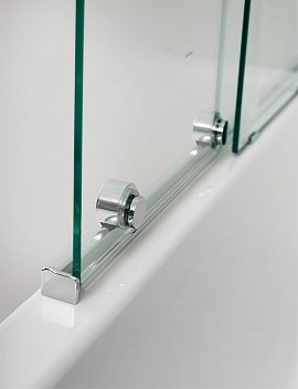 Душевая шторка на ванну Cezares Stream 90х150 см STREAM-VFS-11-80/150-C-Cr профиль хром, стекло прозрачное