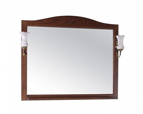 Зеркало ASB-Woodline Салерно 105 массив ясеня, антикварный орех