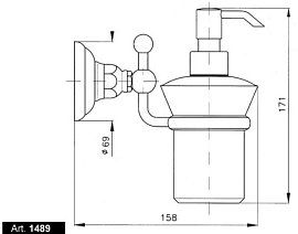Дозатор для жидкого мыла Nicolazzi Classica 1489 BZ, бронза