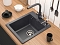 Мойка кухонная Paulmark Leer PM104249-BLM черный металлик - изображение 3