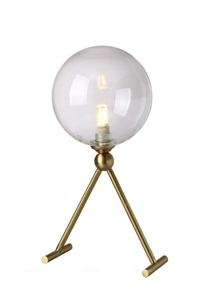 Настольная лампа Crystal Lux ANDRES LG1 BRONZE/TRANSPARENTE - 4 изображение