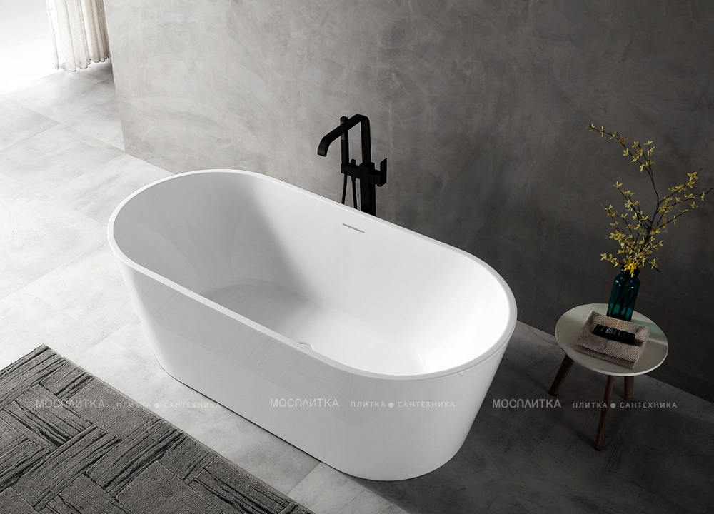 Акриловая ванна Abber 150х75 см AB9320-1.5, белый - изображение 3