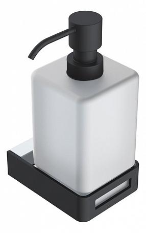 Дозатор для жидкого мыла Boheme Q 10957-CR-B хром/черный