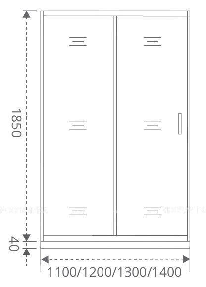 Душевая дверь в нишу GOOD DOOR Latte WTW-140-C-WE - изображение 3