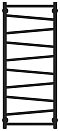 Полотенцесушитель водяной Сунержа Сирокко 100х40 см 31-0253-1040 матовый черный - 2 изображение