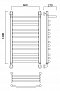 Полотенцесушитель водяной Aquanerzh лесенка дуга групповая с полкой 120x60 - 2 изображение