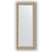 Зеркало в багетной раме Evoform Exclusive BY 1162 58 x 143 см, состаренное серебро с плетением