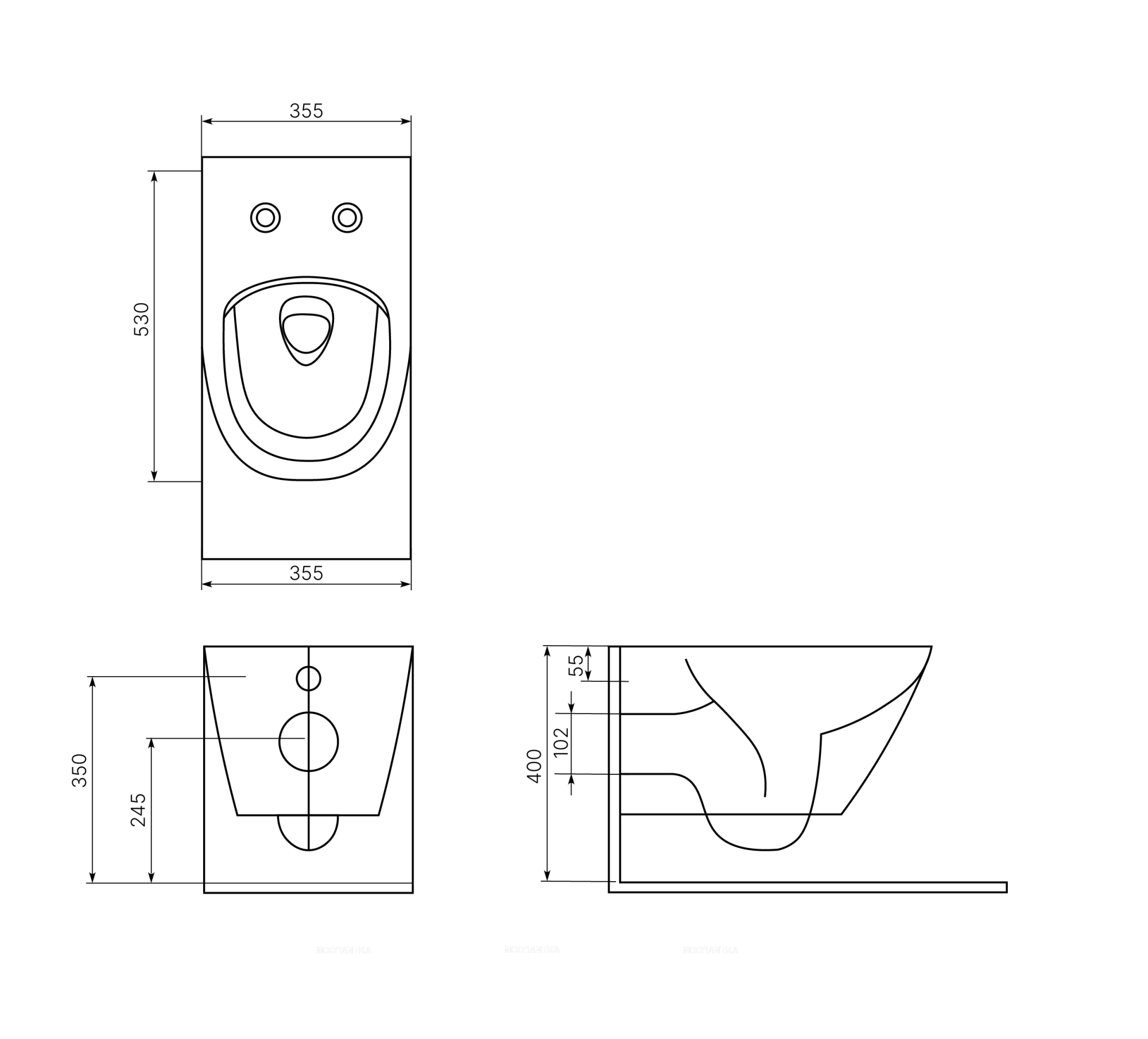 Унитаз подвесной безободковый beWash Bogen 88303273 с крышкой-сиденьем микролифт, латте - изображение 4