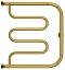Полотенцесушитель водяной Сунержа Лира с полкой 50х50 см 03-0012-5050 золото - изображение 2