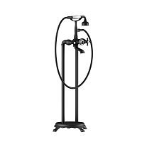 Смеситель напольный для ванны с душем Timo Nelson 1900/03Y-CR черный1