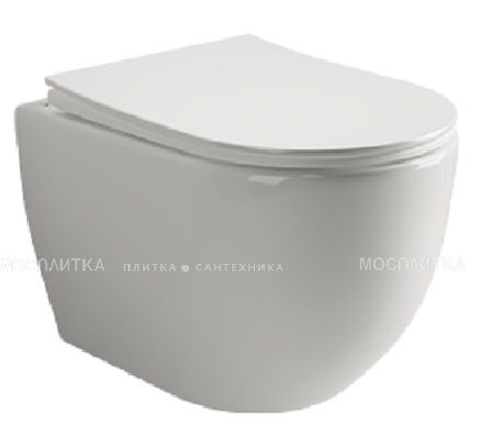 Комплект подвесной безободковый унитаз Ceramica Nova Mia Rimless CN1805 с ультра-тонким сиденьем SoftClose + инсталляция Am.Pm Pro I012704 - изображение 2