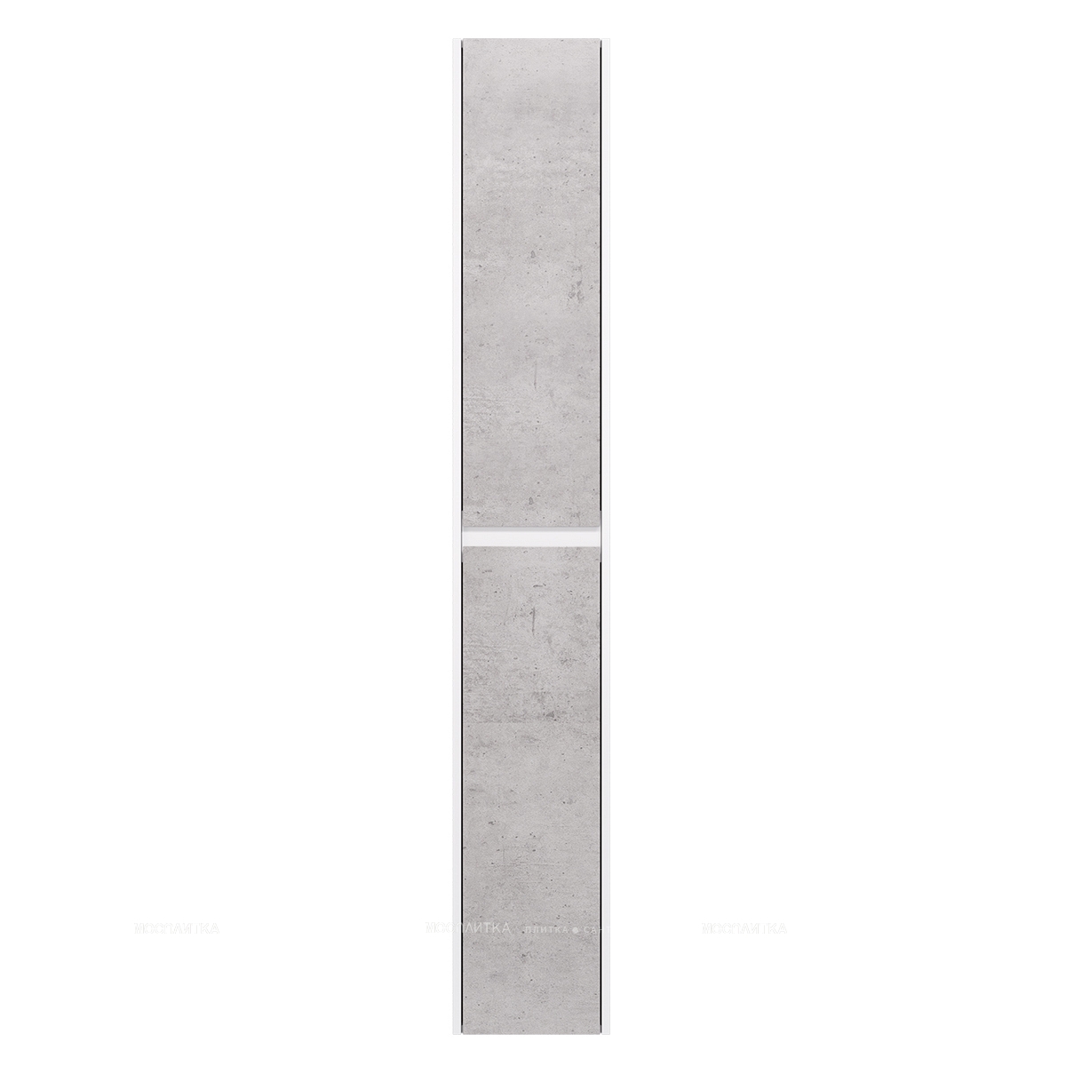 Шкаф-пенал Dreja Slim 30 см 99.0505 глянцевый белый / бетон - изображение 2