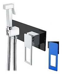 Гигиенический душ Boheme Q 147-BUW со смесителем, black blue