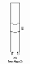 Шкаф-пенал Corozo Мирра 35 см SD-00001517 белый - 4 изображение
