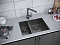 Мойка кухонная Paulmark Annex PM545944-GMR вороненая сталь - изображение 3