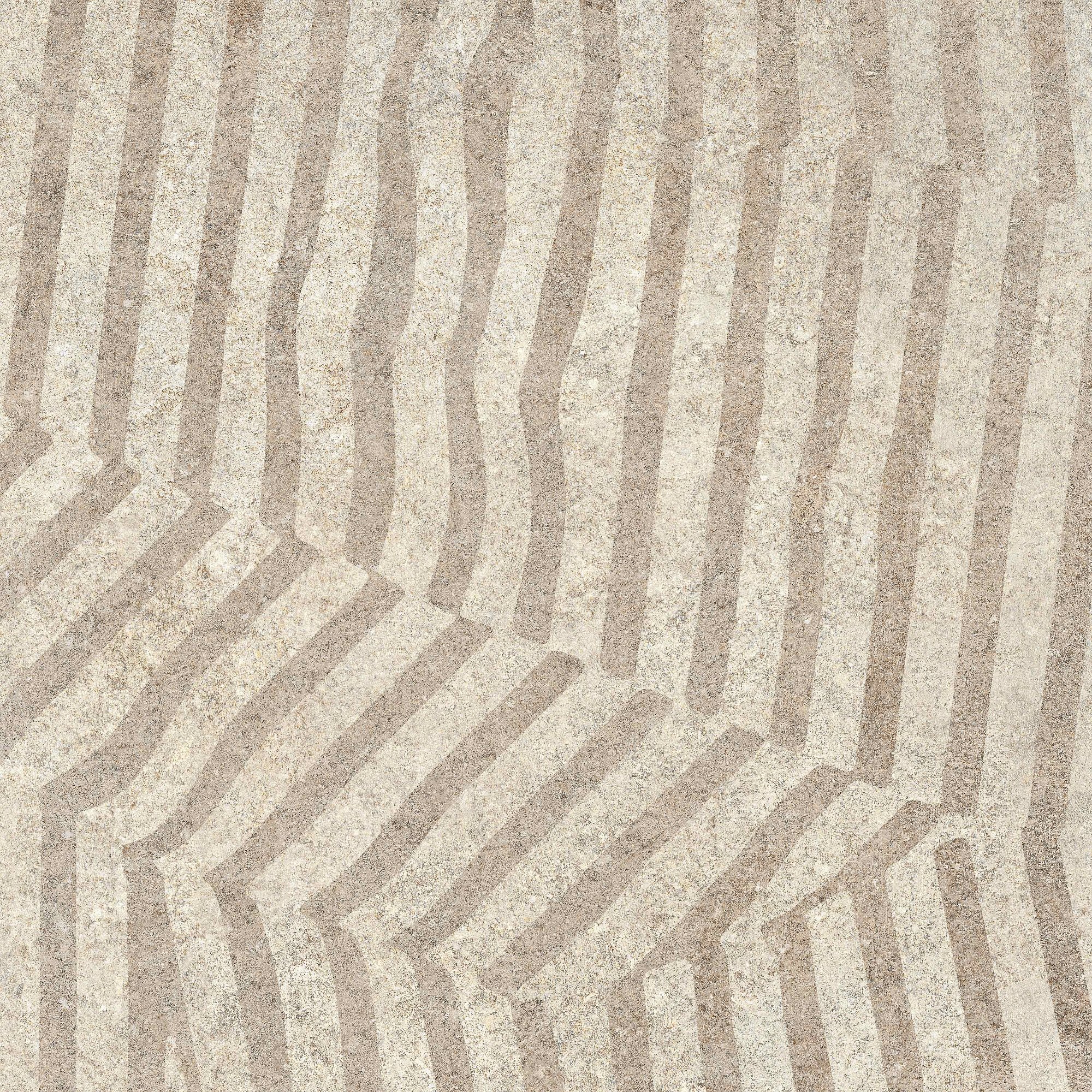 Керамогранит Vitra Декор Stone-X Геометрический Теплый Мат. R10 60х60 - изображение 7
