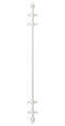 Полотенцесушитель водяной Сунержа Хорда 120х9,8 см 30-0124-1200 матовый белый - 2 изображение