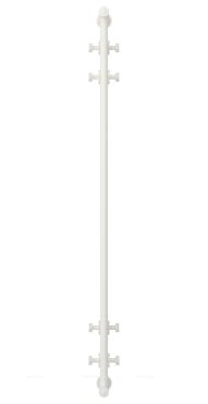 Полотенцесушитель водяной Сунержа Хорда 120х9,8 см 30-0124-1200 матовый белый - 2 изображение