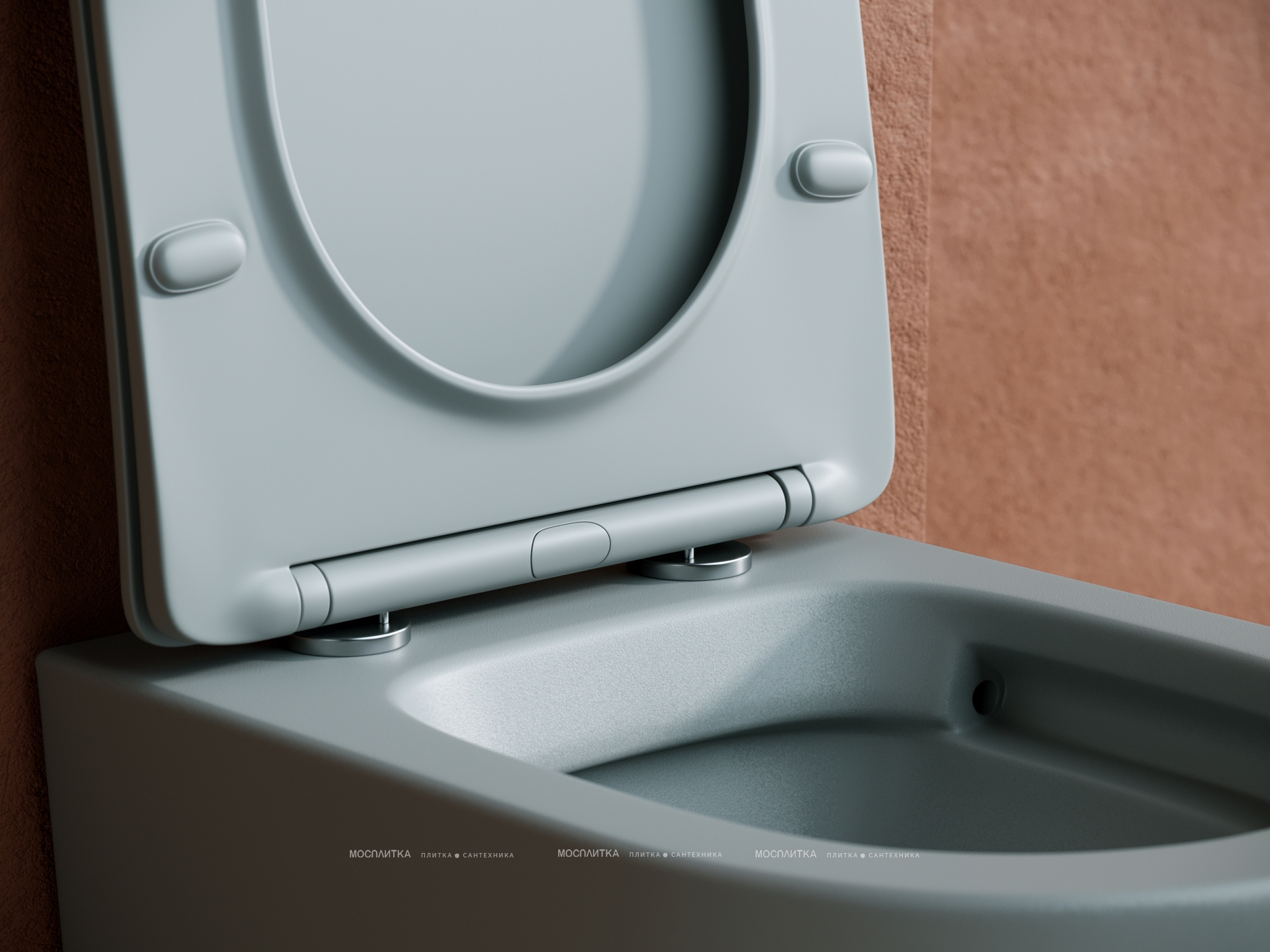 Комплект подвесной безободковый унитаз Ceramica Nova Balearica CN6000MH Антрацит матовый с сиденьем Микролифт + инсталляция Creto Standart 1.0 - изображение 5