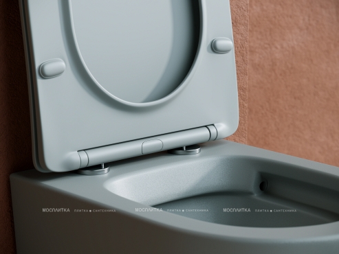 Комплект подвесной безободковый унитаз Ceramica Nova Balearica CN6000MH Антрацит матовый с сиденьем Микролифт + инсталляция Creto Standart 1.0 - 5 изображение