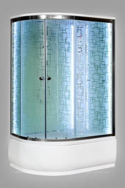 Душевая кабина Deto ЕМ4512 R LED с гидромассажем - 2 изображение