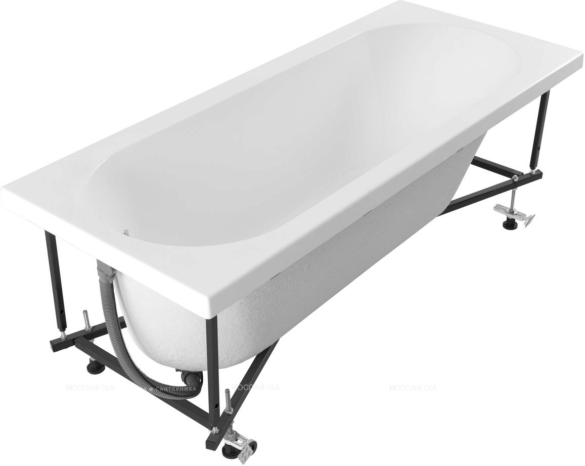 Акриловая ванна 165x70 см Aquanet Lotos 330873 с каркасом белая - изображение 14