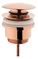 Донный клапан для раковины VitrA Origin с переливом (нажимной) A4514926, медь