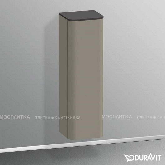 Шкаф-пенал Duravit Happy D.2 Plus HP1261R9292 133,6 x 36 x 40 см подвесной, Stone Grey Satin Matt - изображение 2
