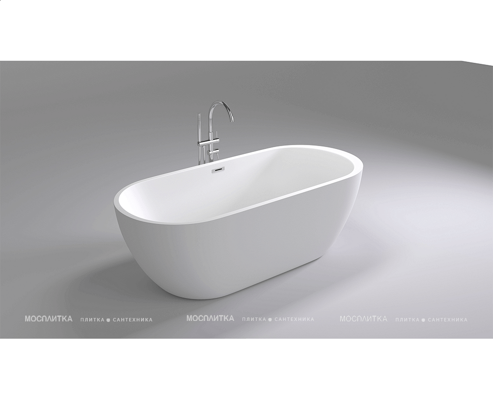 Акриловая ванна Black&White Swan 105SB00, 170x80 см, белая - изображение 3
