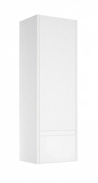 Шкаф-пенал Style Line Монако 360 ЛС-00000672 36 см подвесной, Plus, осина белая/белый лакобель