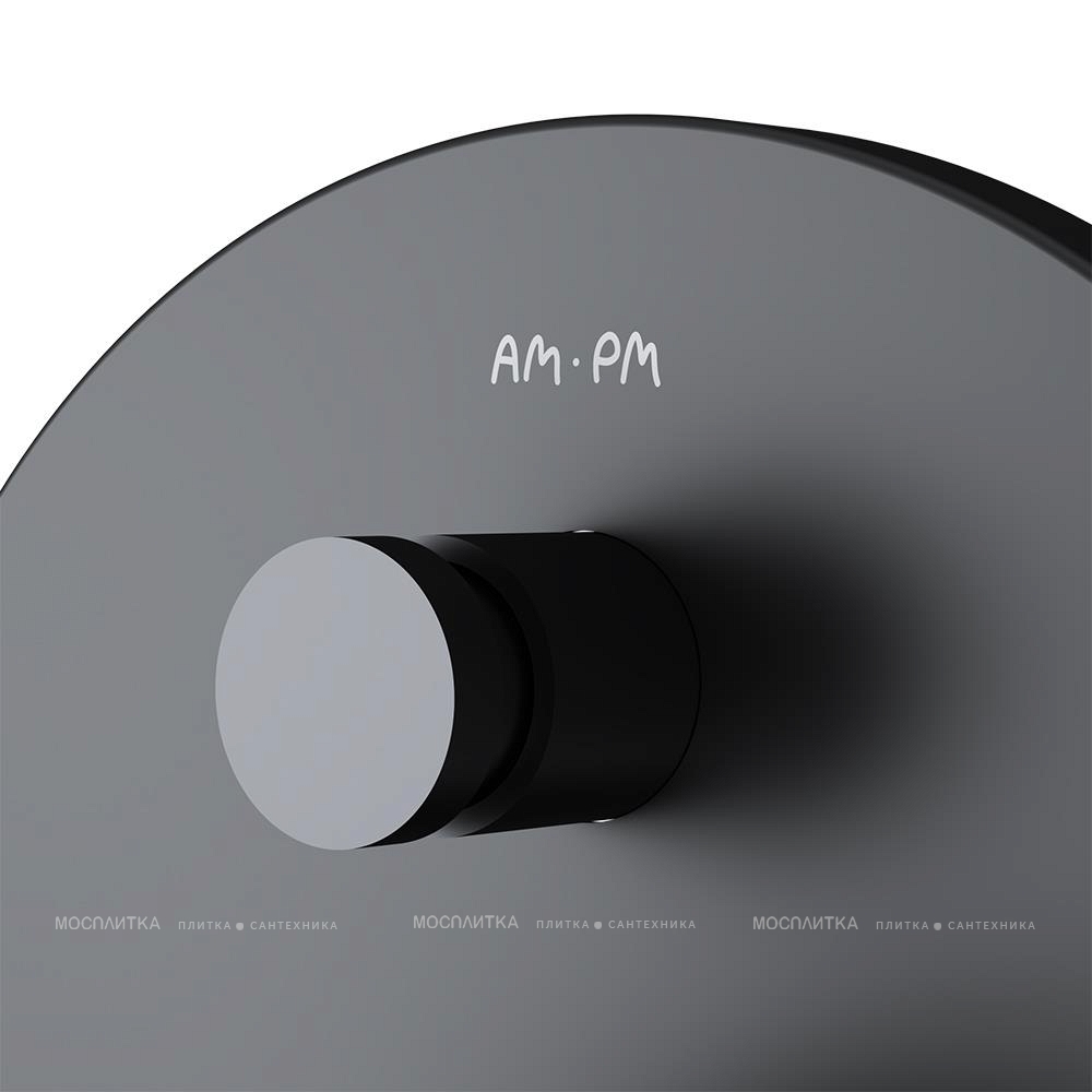 Смеситель для ванны с душем Am.Pm X-Joy F85A45722 на 2 потребителя, матовый черный - изображение 7