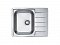 Кухонная мойка Alveus Line 110 1122317 нержавеющая сталь в комплекте с сифоном