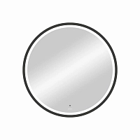Зеркало Bond Circle 80 см M60ZE-8080 черное с подсветкой