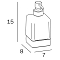 Дозатор для жидкого мыла Inda Lea A1812ZCR21 хром - 2 изображение